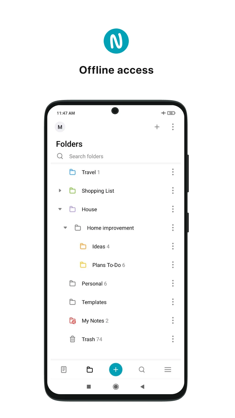 Nimbus Note - Useful notepad screenshot